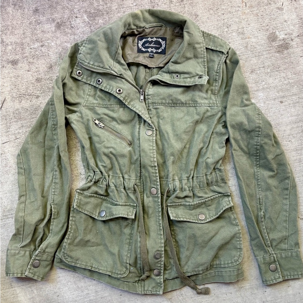 Ambiance Olive Utility Jacket